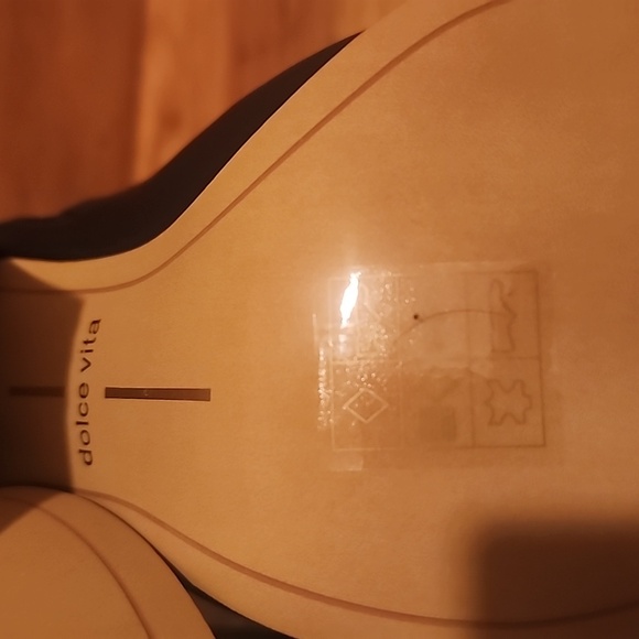 NIB Dolce Vida "Enyo" Black Leather Pointed Toe Mules Wood Heels 9.5M - Picture 11 of 13